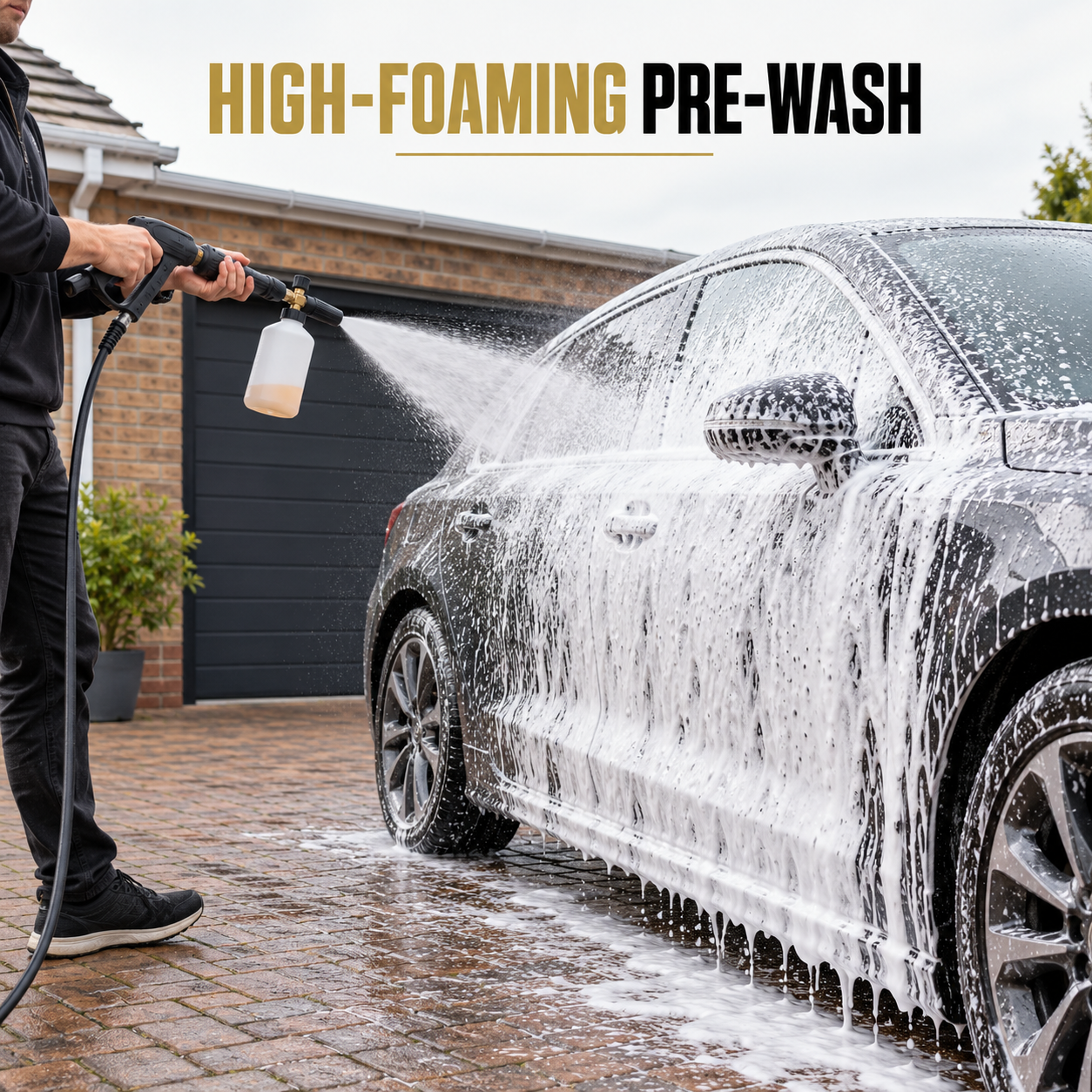 Angelwax Cleanliness Concentrated Orange Pre-Wash — What does application look like?
