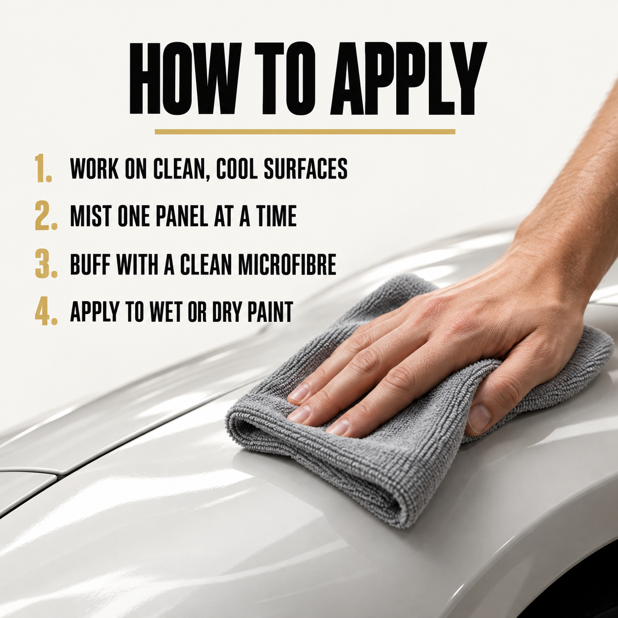 Angelwax Corona Synthetic Spray Wax — How do I apply it?