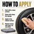 Angelwax Elixir Exterior Rubber & Tyre Dressing 500ml — How do I apply it?