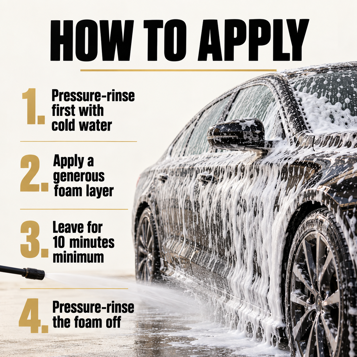 Angelwax Fastfoam Professional Detailing Snowfoam — How do I apply it?