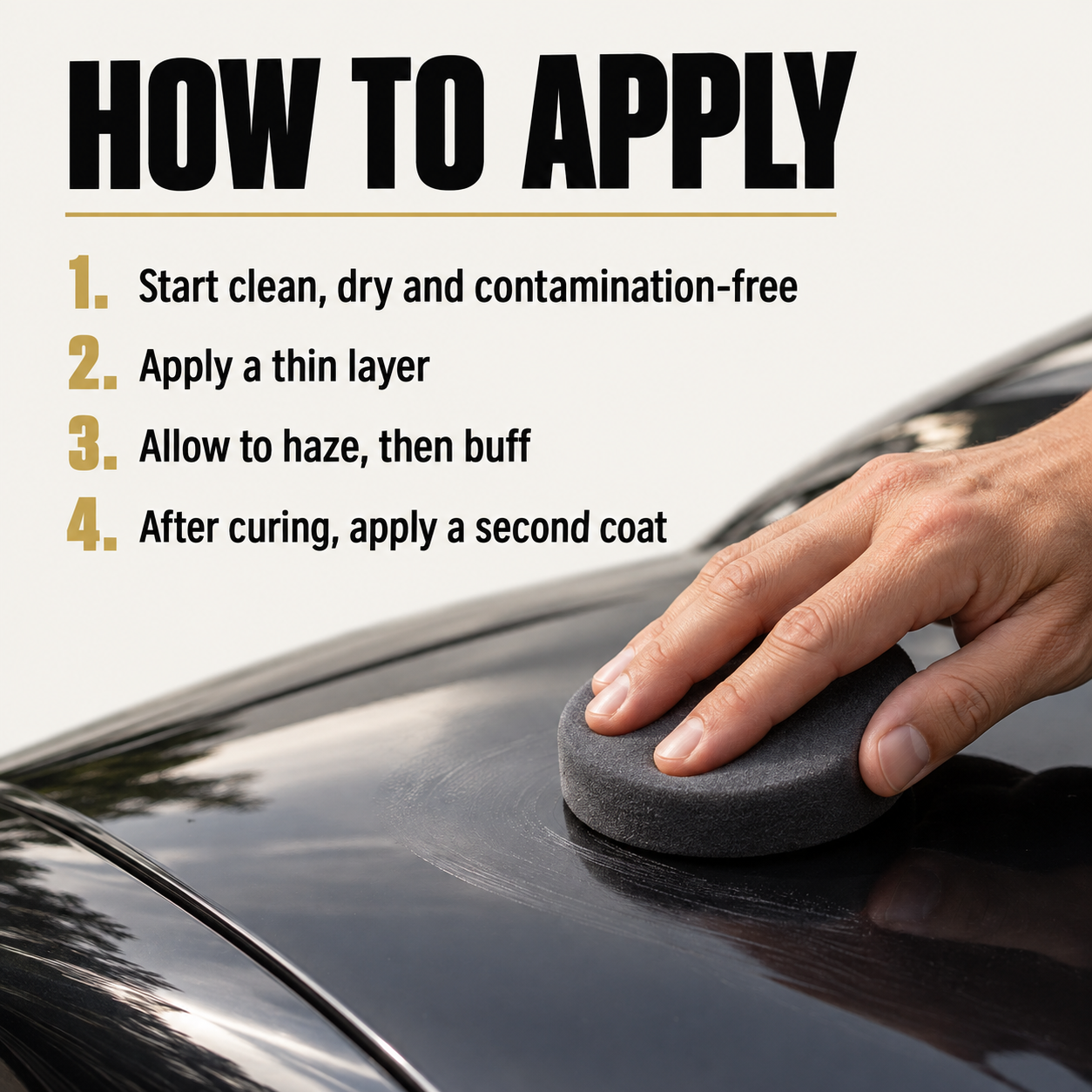 Angelwax Formulation #1 Carnauba Detailing Wax 200ml — How do I apply it?