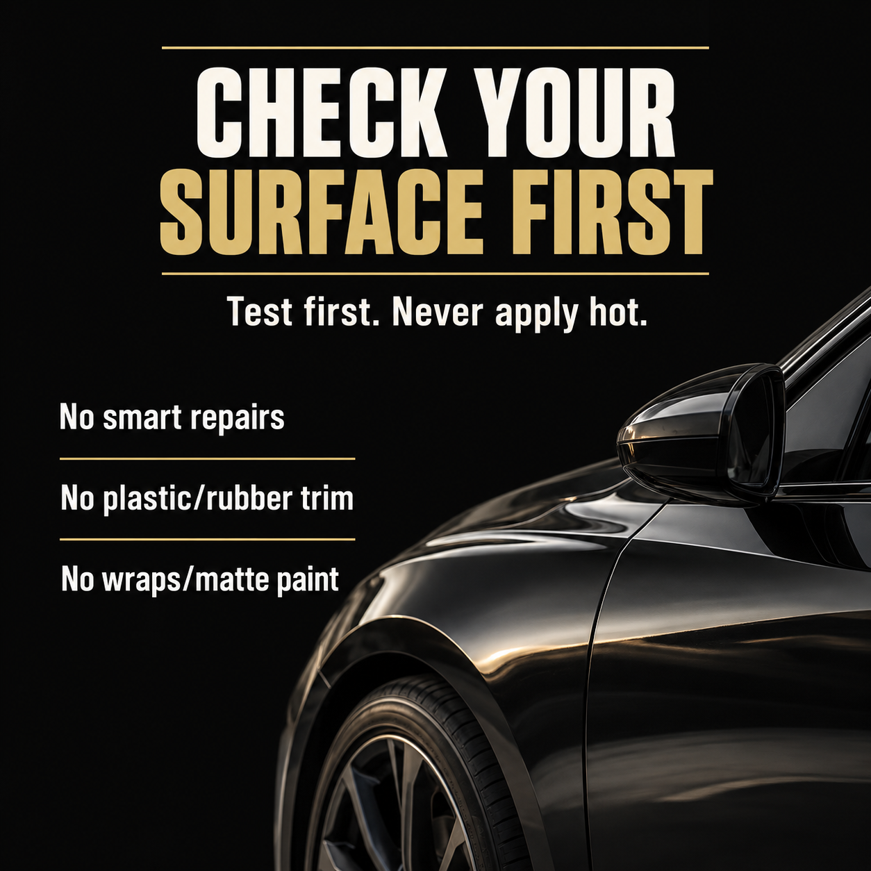 Angelwax Nemesis Rapid Tar Remover 500ml — Where should I avoid using it?