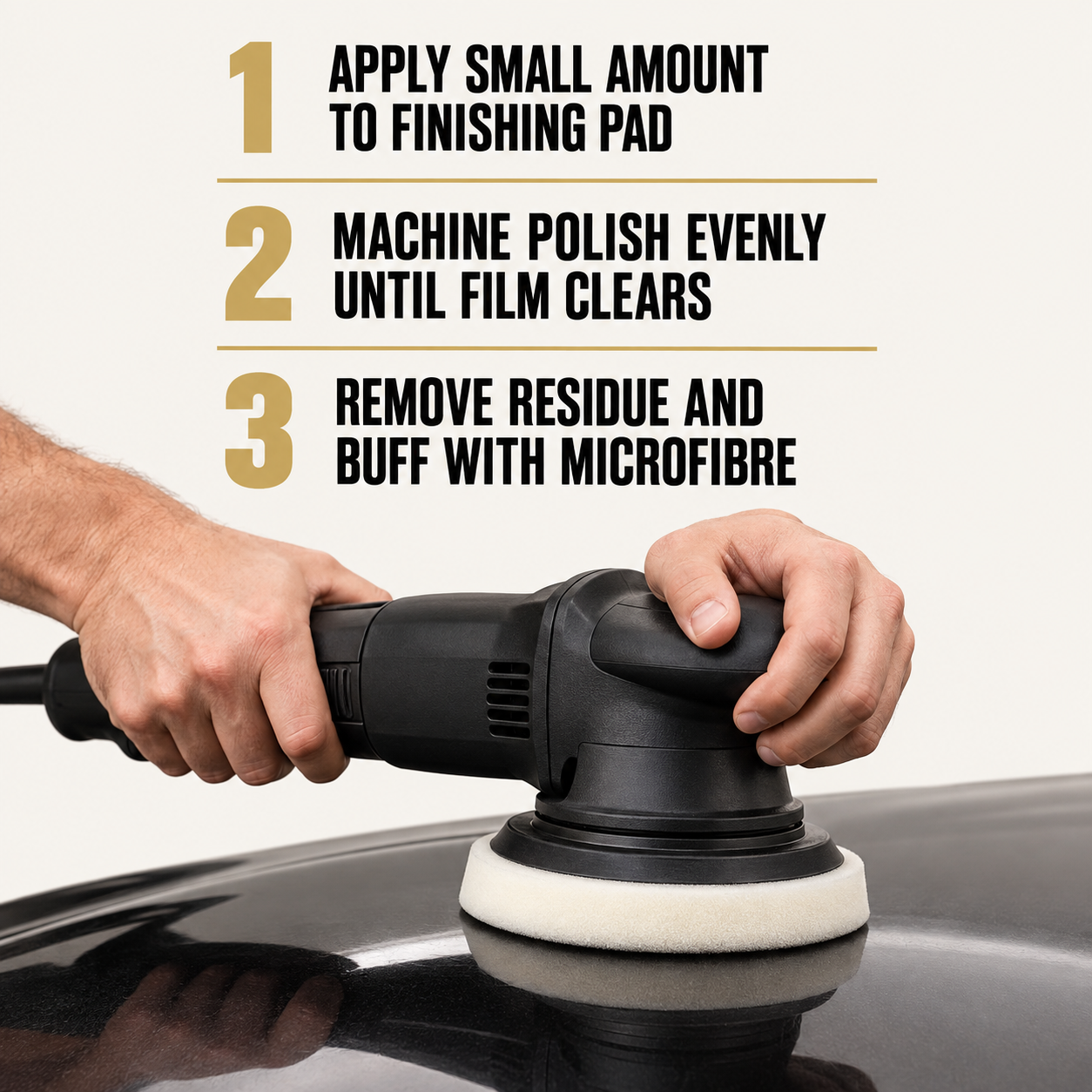 Angelwax Redemption Ultra Fine Finishing Polish 500ml — How do I apply it?