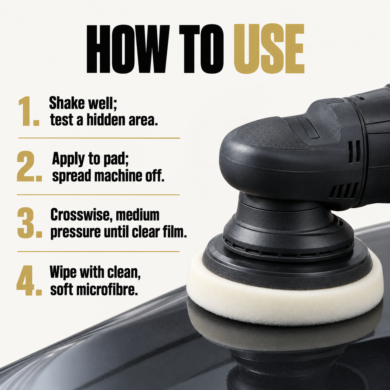 Angelwax Regenerate Medium Cut Compound and Swirl Remover 500ml — How do I use it?