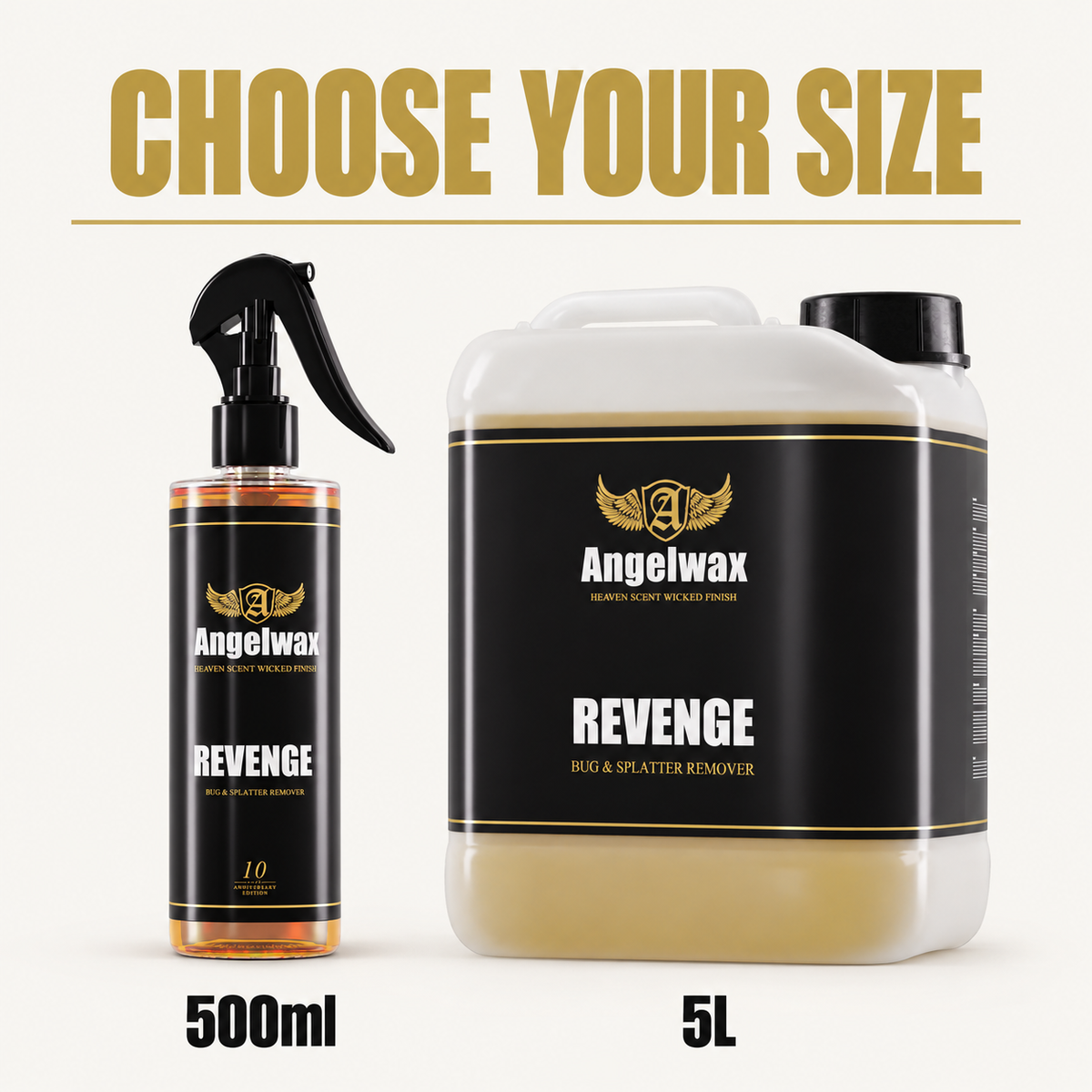 Angelwax Revenge - Bug and Insect Remover — Which sizes?