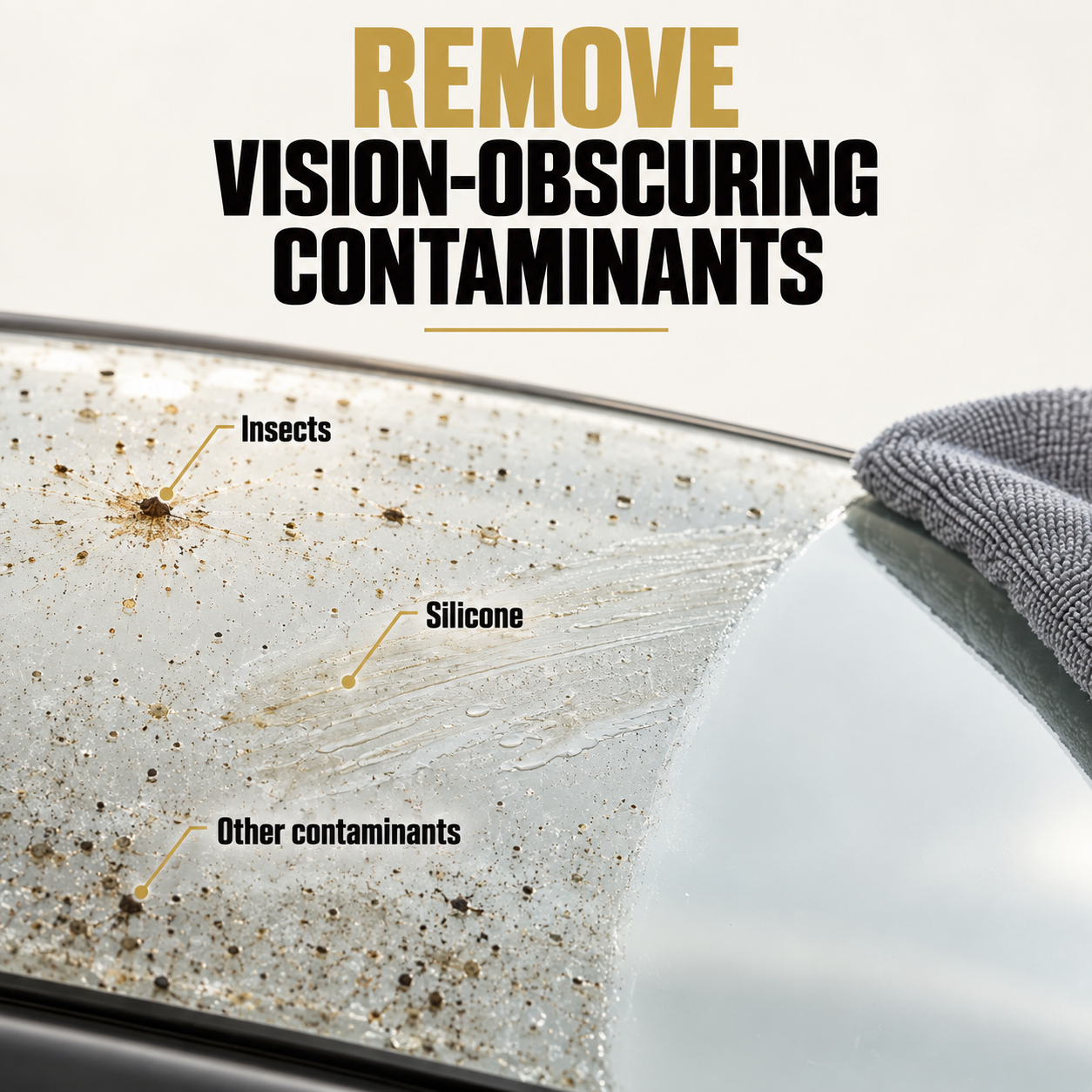 Angelwax Vision Superior Automotive Glass Cleaner — What does it remove?