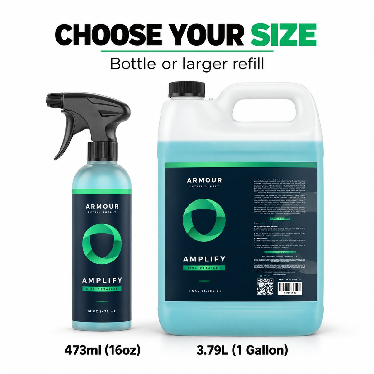 Armour Detail Supply Amplify SiO2 Detail Spray — Which size should I choose?
