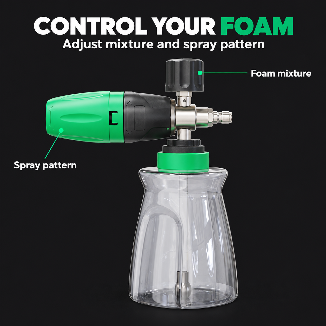 Armour Detail Supply DRFT Foam Cannon — What can I adjust?