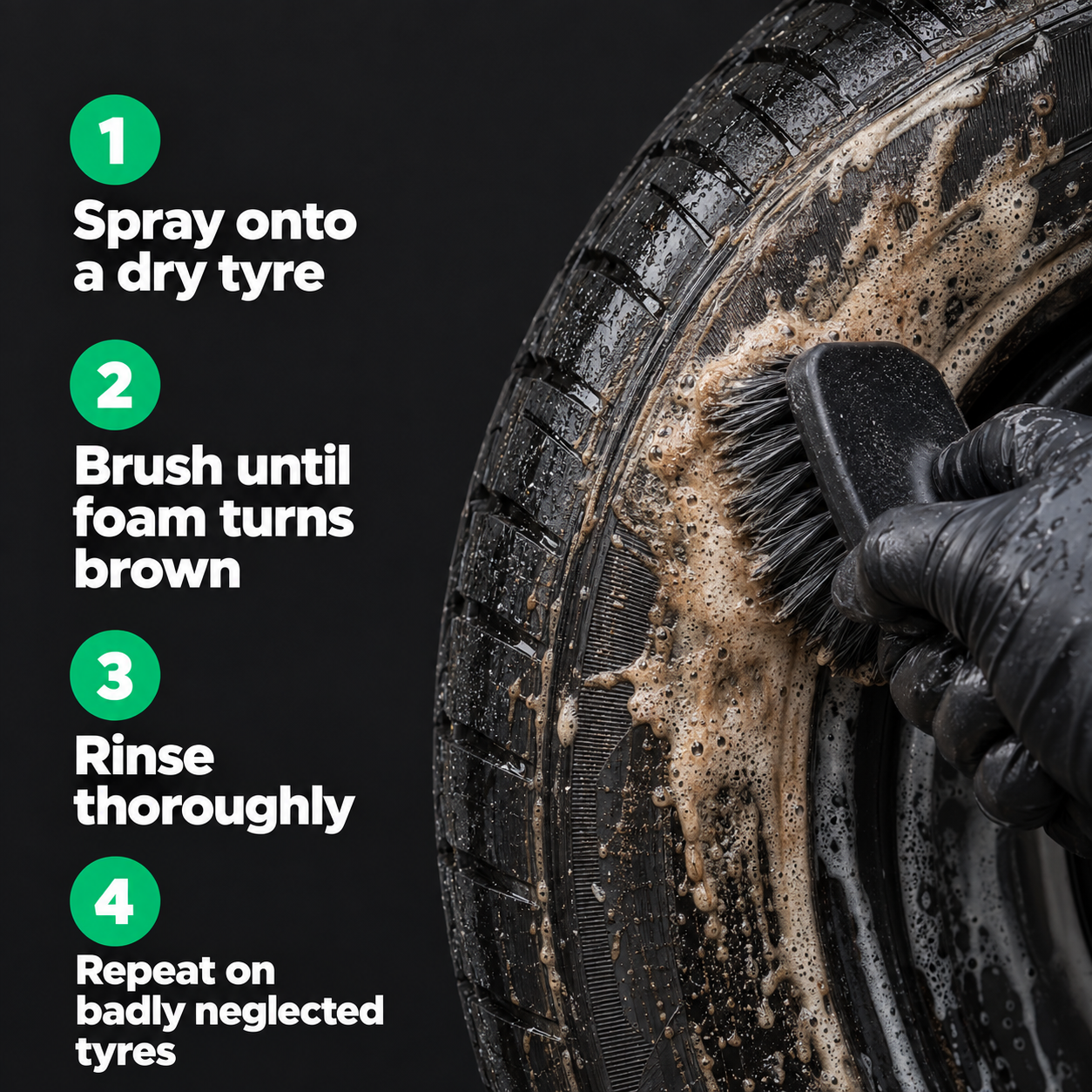 Armour Detail Supply Tyre Cleaner — How do I use it?