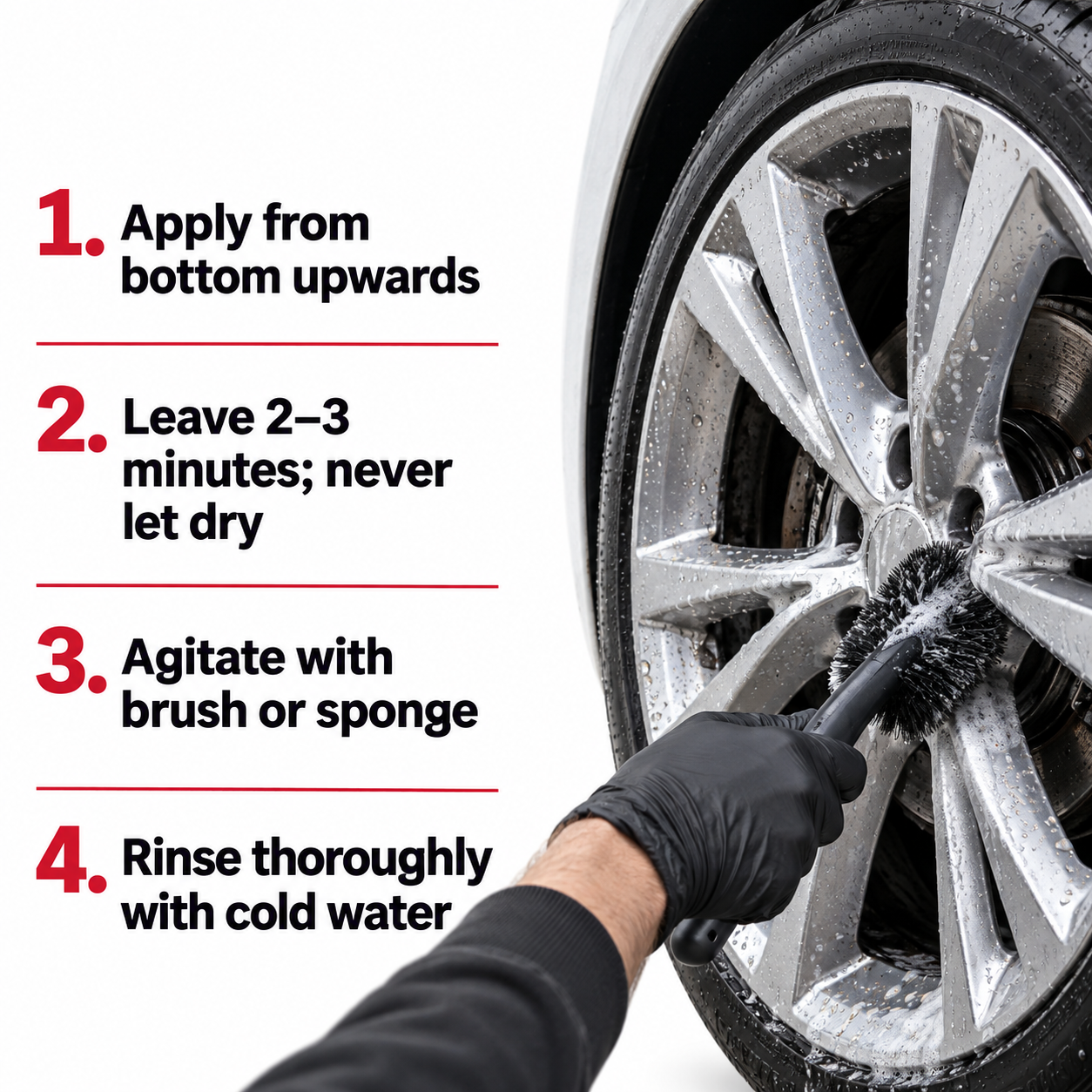 Autoglym Acid Wheel Cleaner 5L — How do I apply it?