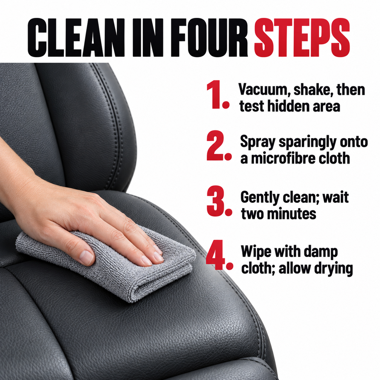 Autoglym Leather Cleaner 500ml — How do I apply it?