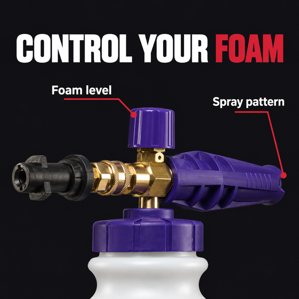 Autoglym Polar Blaster Snow Foamer - Foam Lance — What can I adjust?