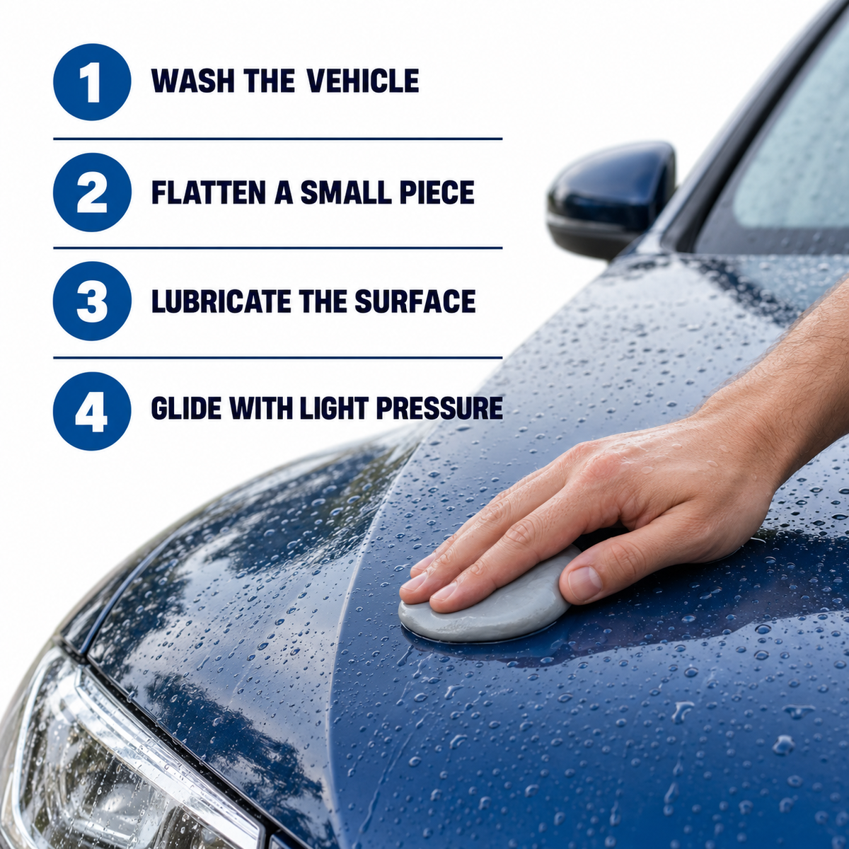 Bilt Hamber Auto-Clay Clay Bar Medium 200g — How do I use it correctly?