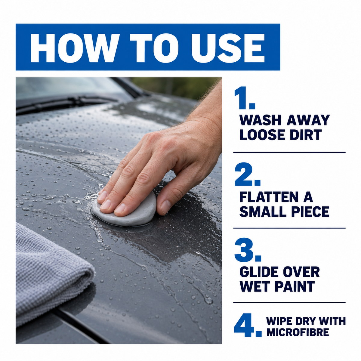 Bilt Hamber Auto-Clay Clay Bar Regular 200g — How do I use it?