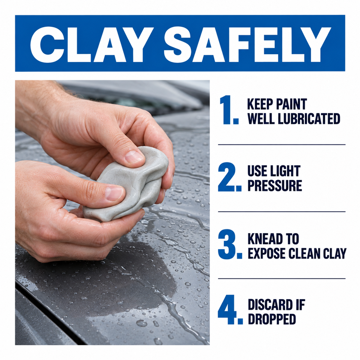 Bilt Hamber Auto-Clay Clay Bar Regular 200g — How do I clay safely?