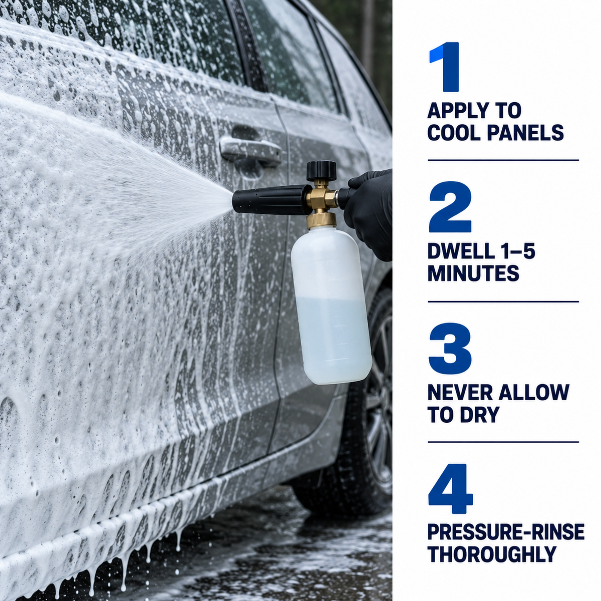Bilt Hamber Touch-Less Pre-Wash Snow Foam — How should I use it?