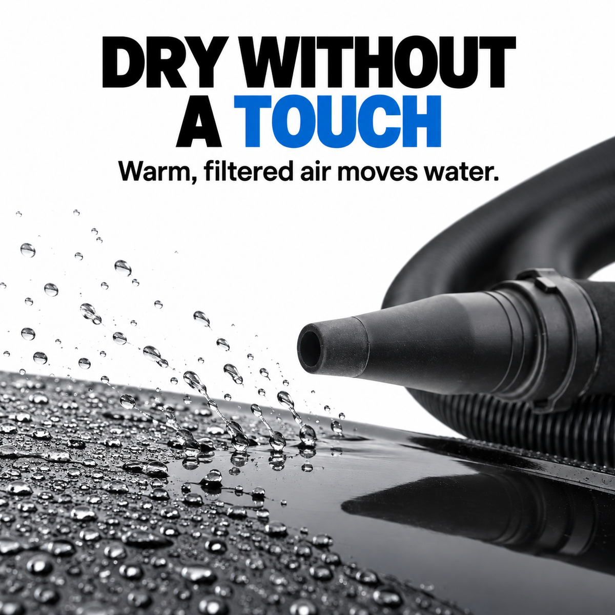 BLO AIR GT Car Dryer — How does touchless drying work?