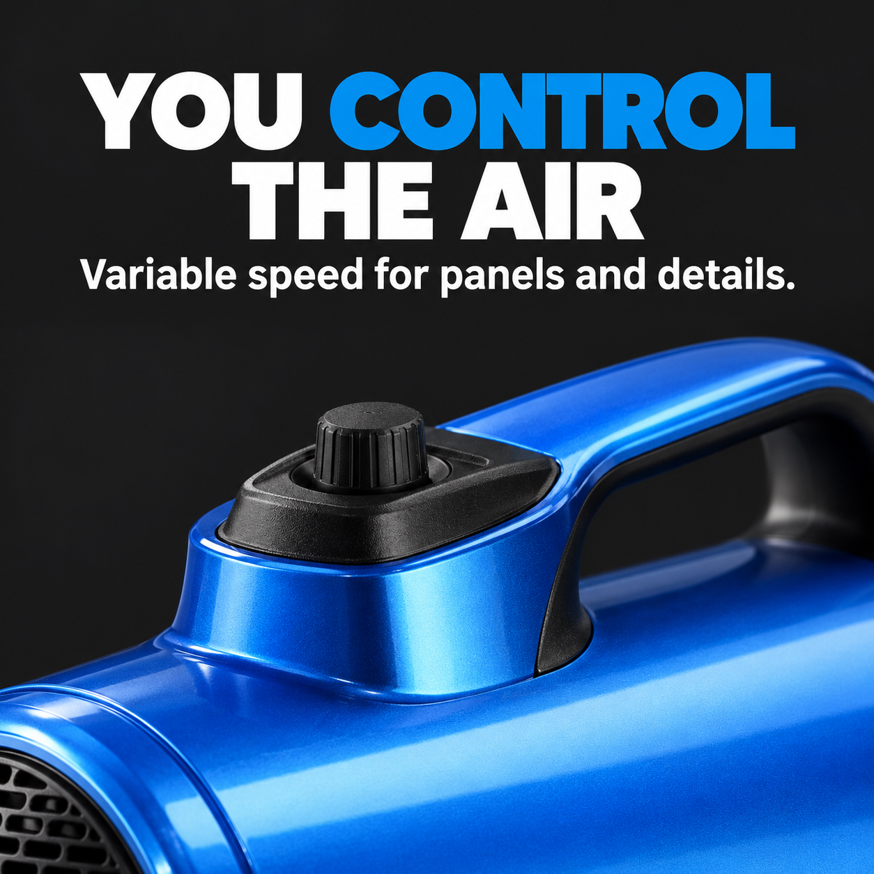 BLO AIR GT Car Dryer — Can I adjust airflow?