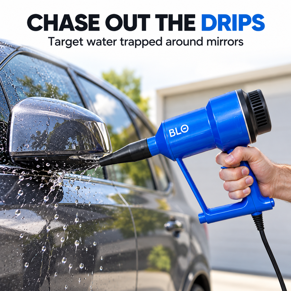 BLO-Air-S Hand Held Car Dryer — Can it dry awkward areas?