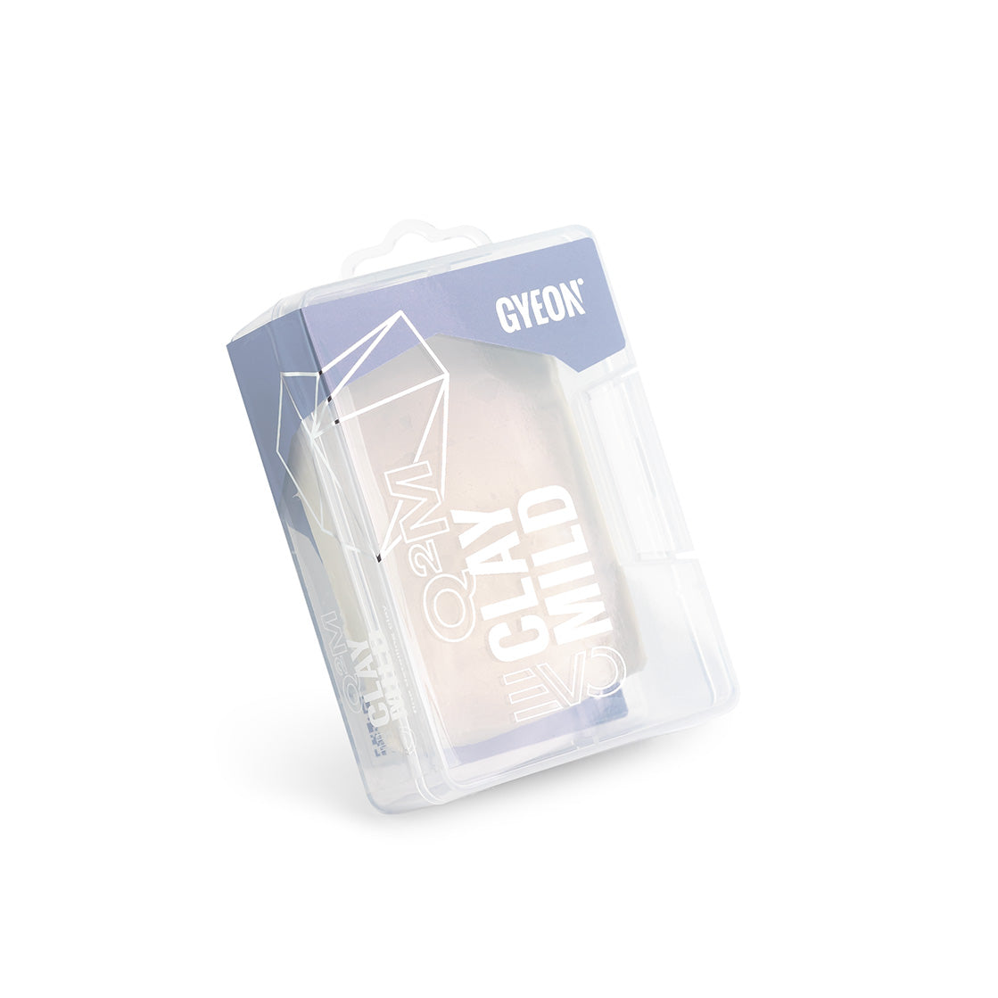 Gyeon Q2M Clay Mild EVO 100g chemically resistant clay bar — boxed front view