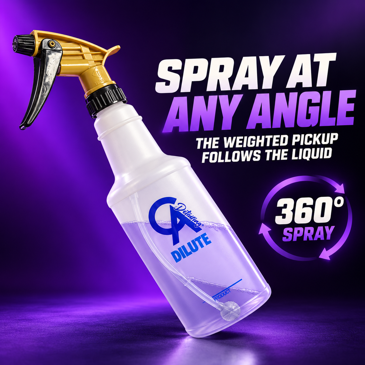 CAD 360 Spray Bottle 800ml with Tolco Acid Resistant Trigger