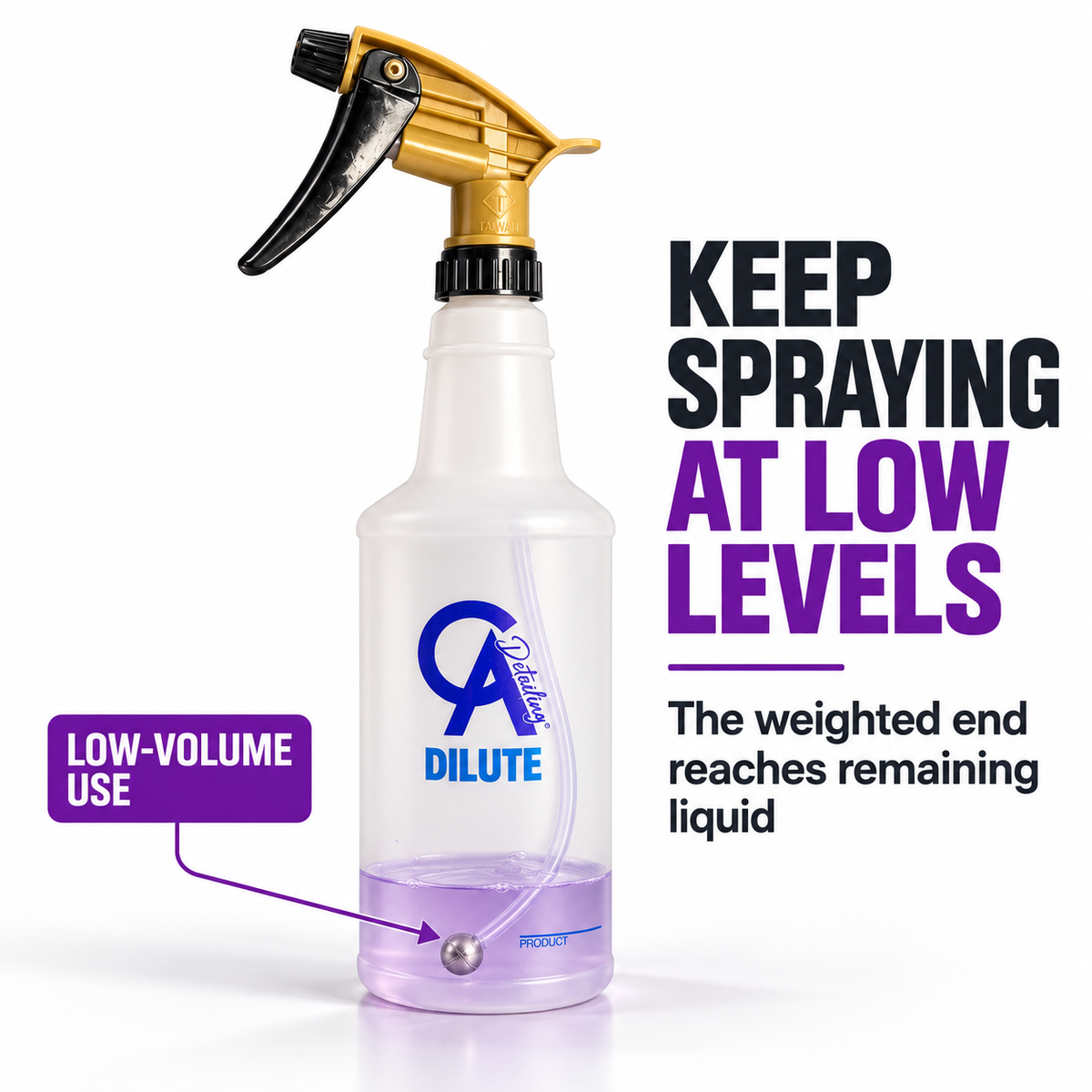CAD 360 Spray Bottle 800ml with Tolco Acid Resistant Trigger