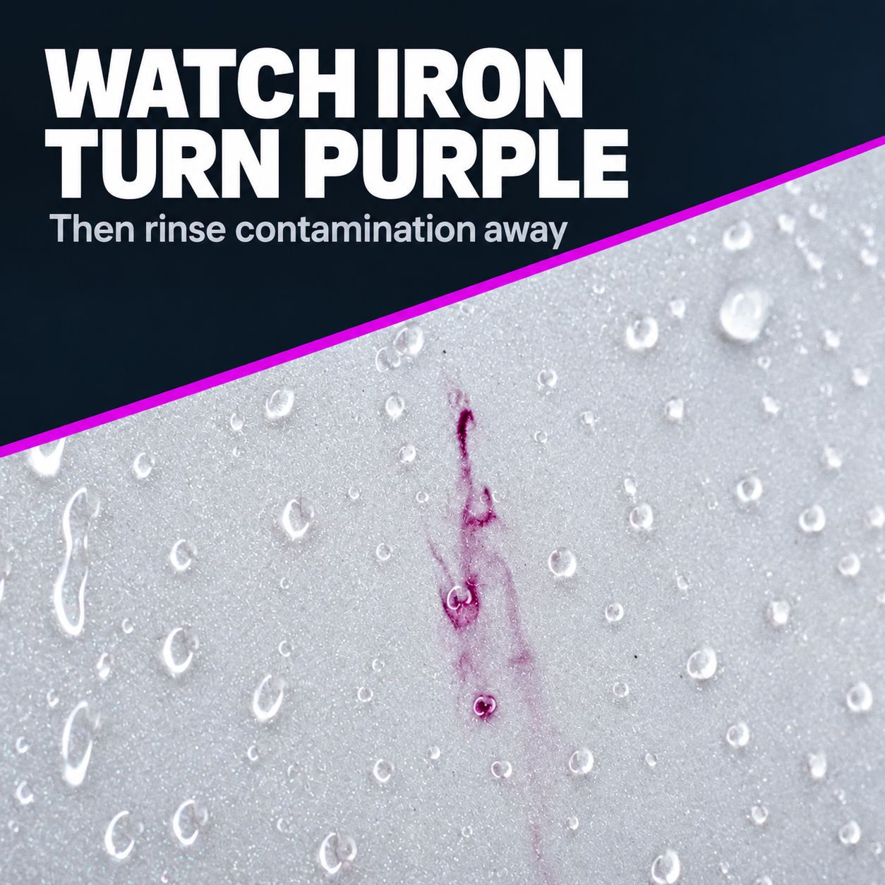 CarPro Cherry IronX Fallout Remover - Alloy Cleaner — What does the colour change mean?