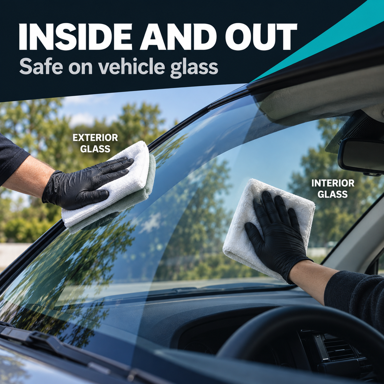 CarPro Clarify Glass Cleaner - Interior and Exterior — Where can I use it?