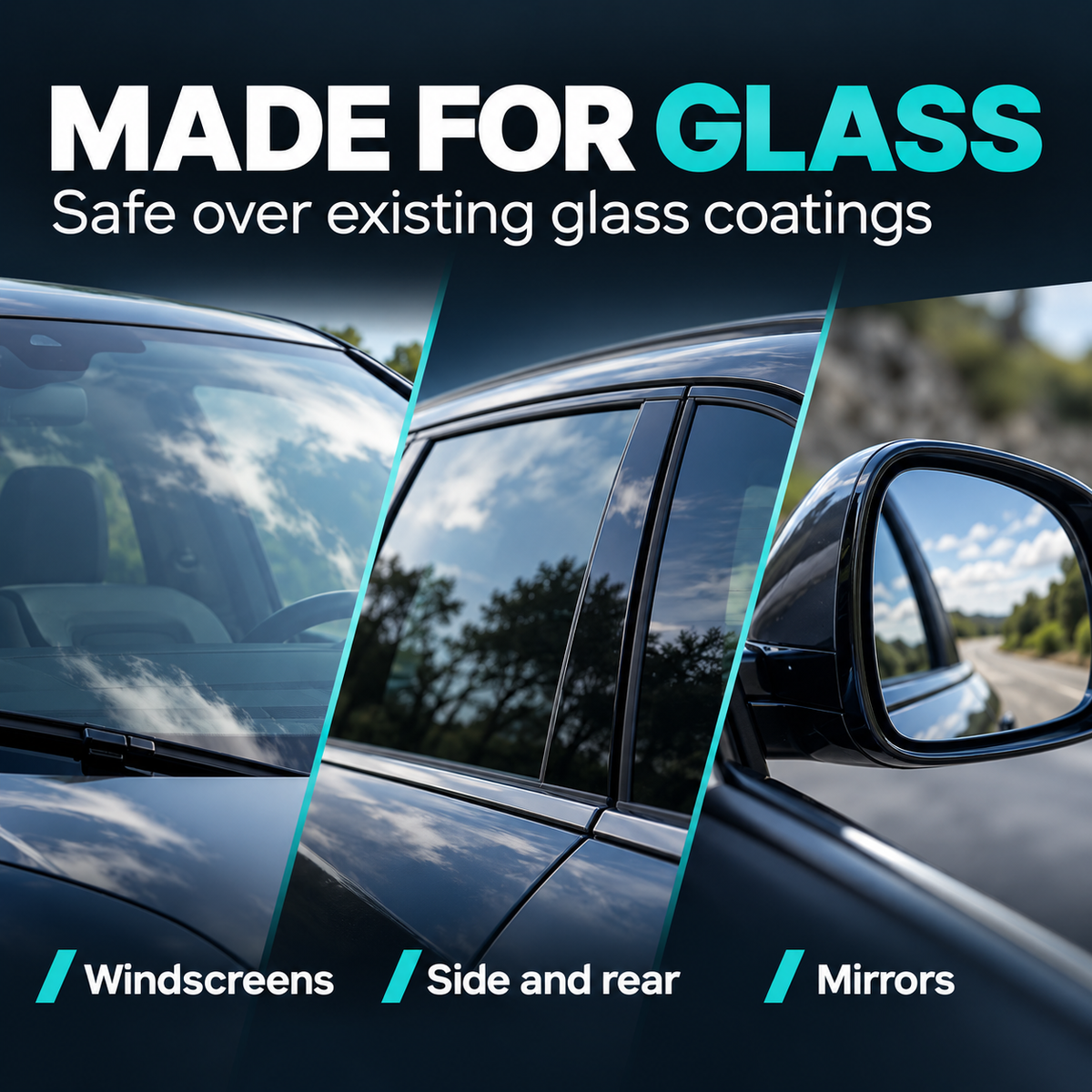CarPro Clarify PHOBIC Glass Cleaner & Rain Repellent — Where can I use it?