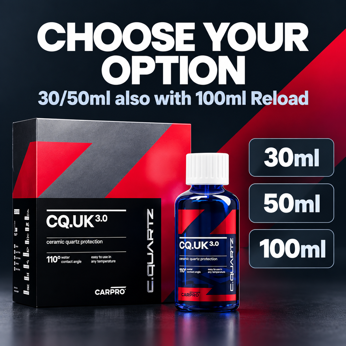 CarPro CQuartz CQUK 3.0 Ceramic Paint Protection Kit - 2 Years — Which option should I select?