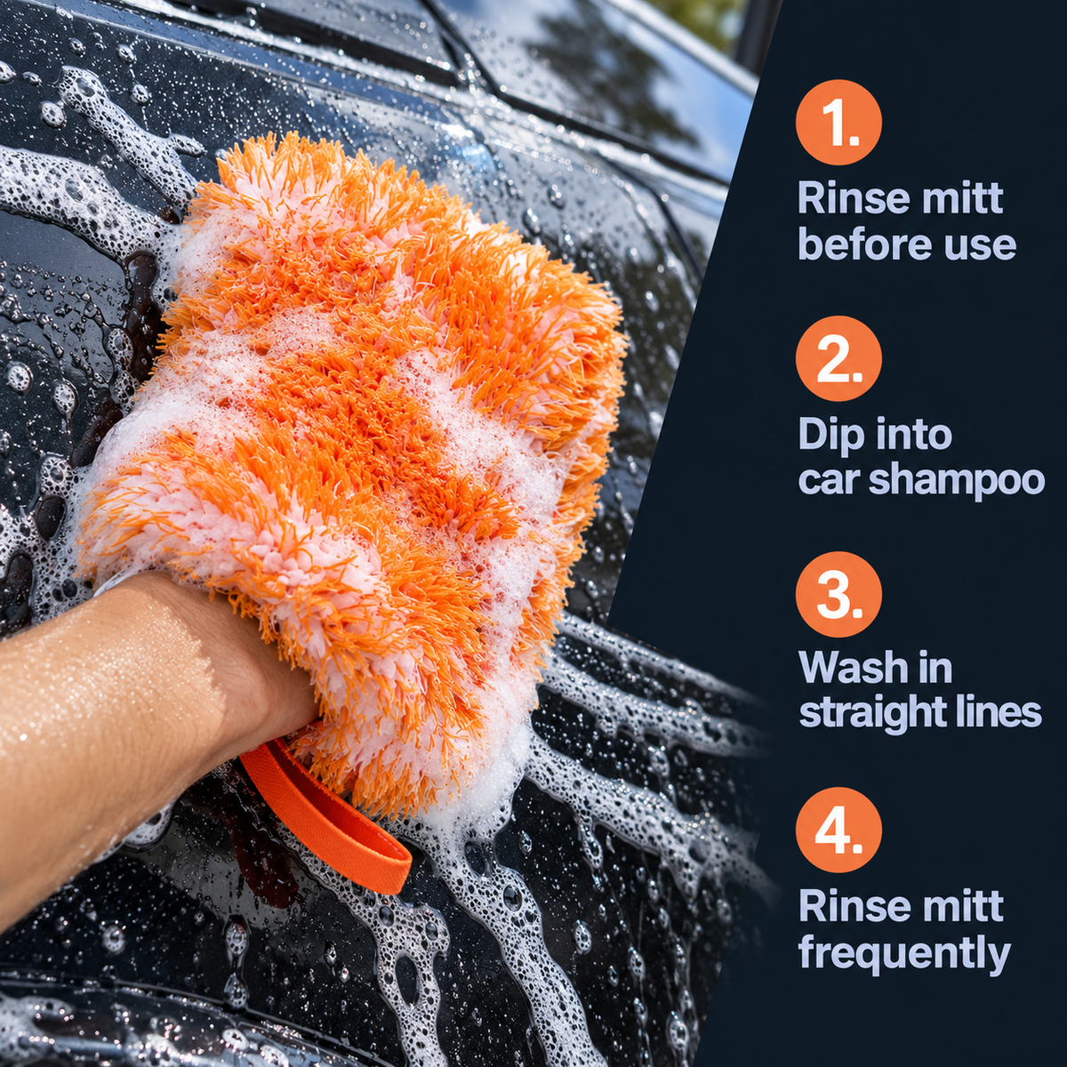 CarPro DabDab Ultra Soft Wash Mitt — How do I wash with it?
