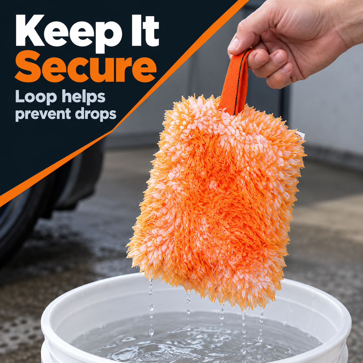 CarPro DabDab Ultra Soft Wash Mitt — How does the loop help?
