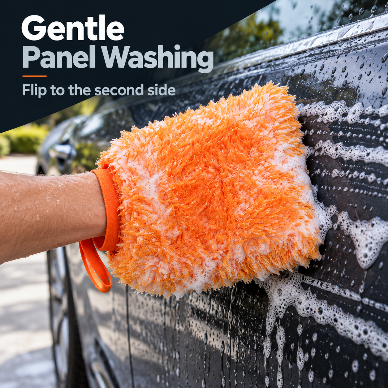 CarPro DabDab Ultra Soft Wash Mitt — What does washing with it look like?