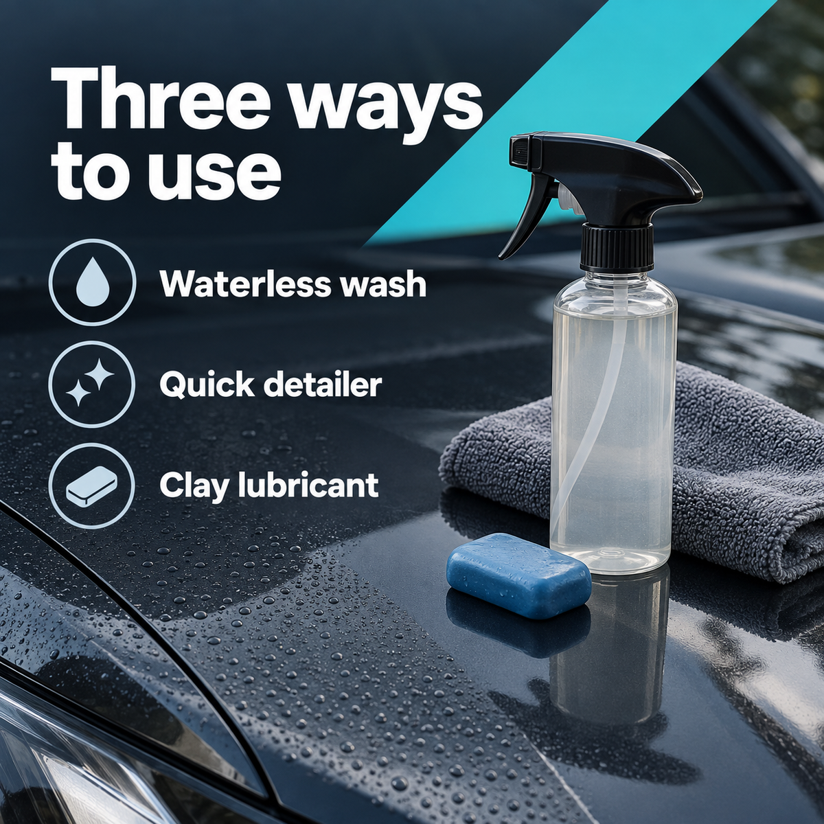 CarPro ECH2O Waterless Wash (Quick Detailer + Clay Lube) — Where can I use it?