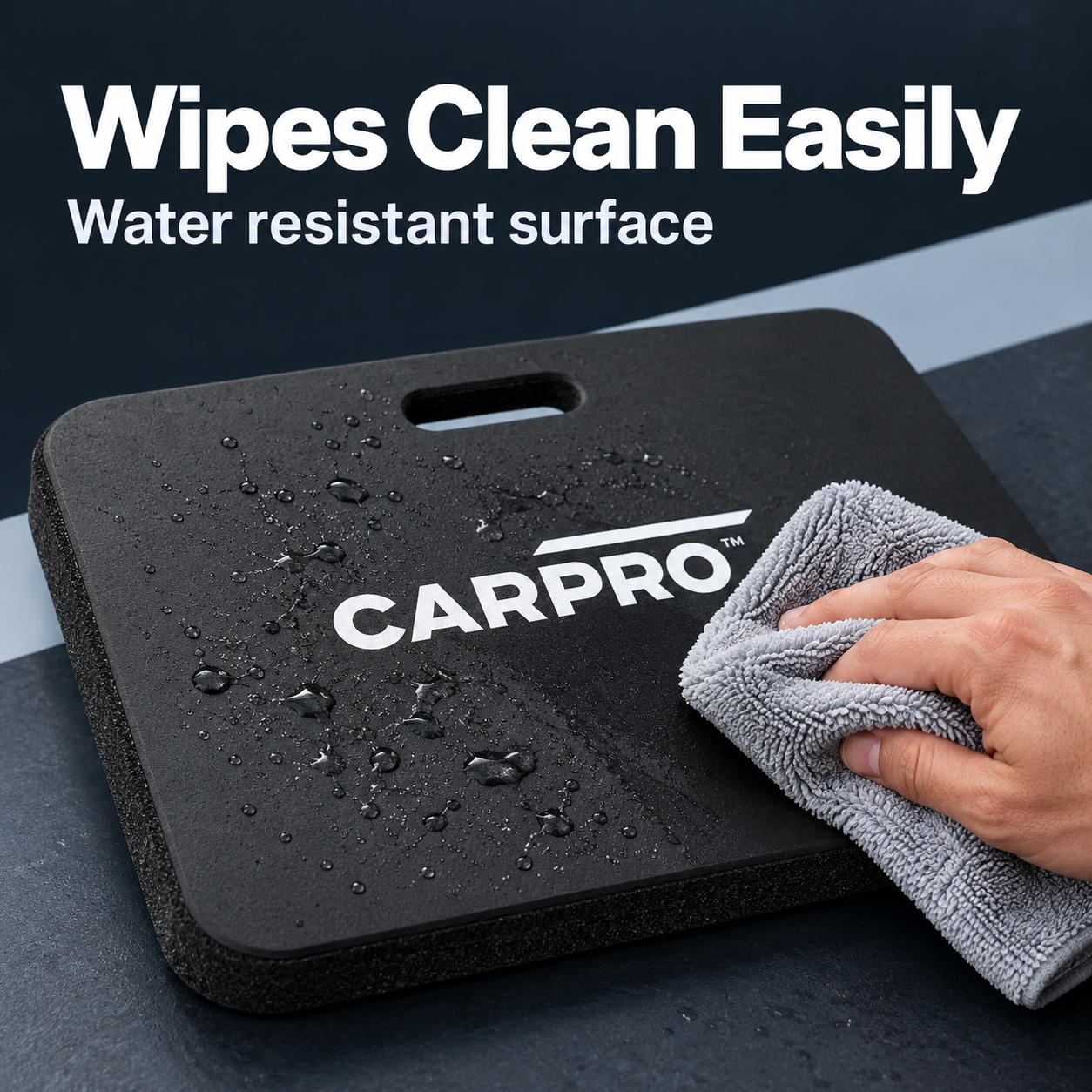 CarPro Kneeling Pad - Comfort Foam Technology — What happens when it gets wet or dirty?