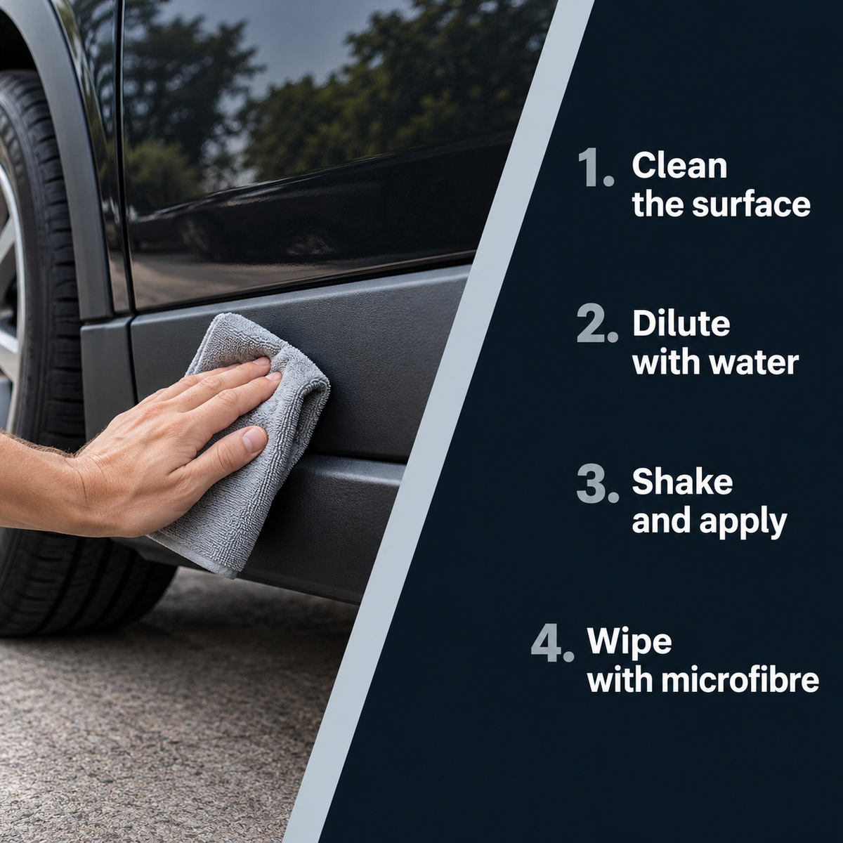 CarPro Perl - Plastic, Engine, Rubber and Leather Coat — How do I apply it?