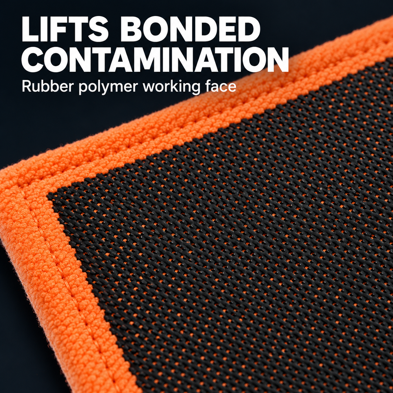 CarPro PolyShave Decontamination Towel — What does the working face do?