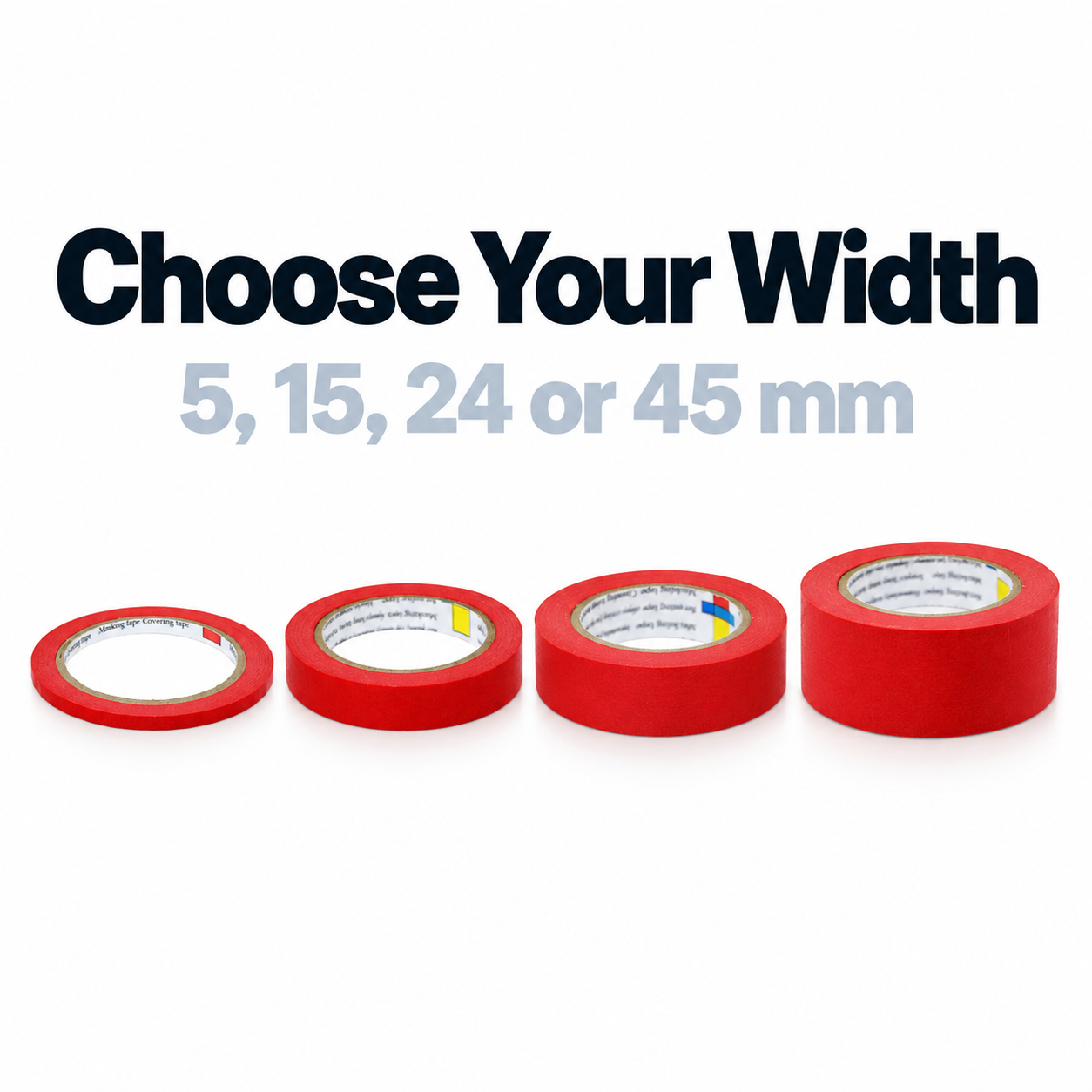CarPro Red Low Tack Masking Tape - Protective Tape — Which width should I select?