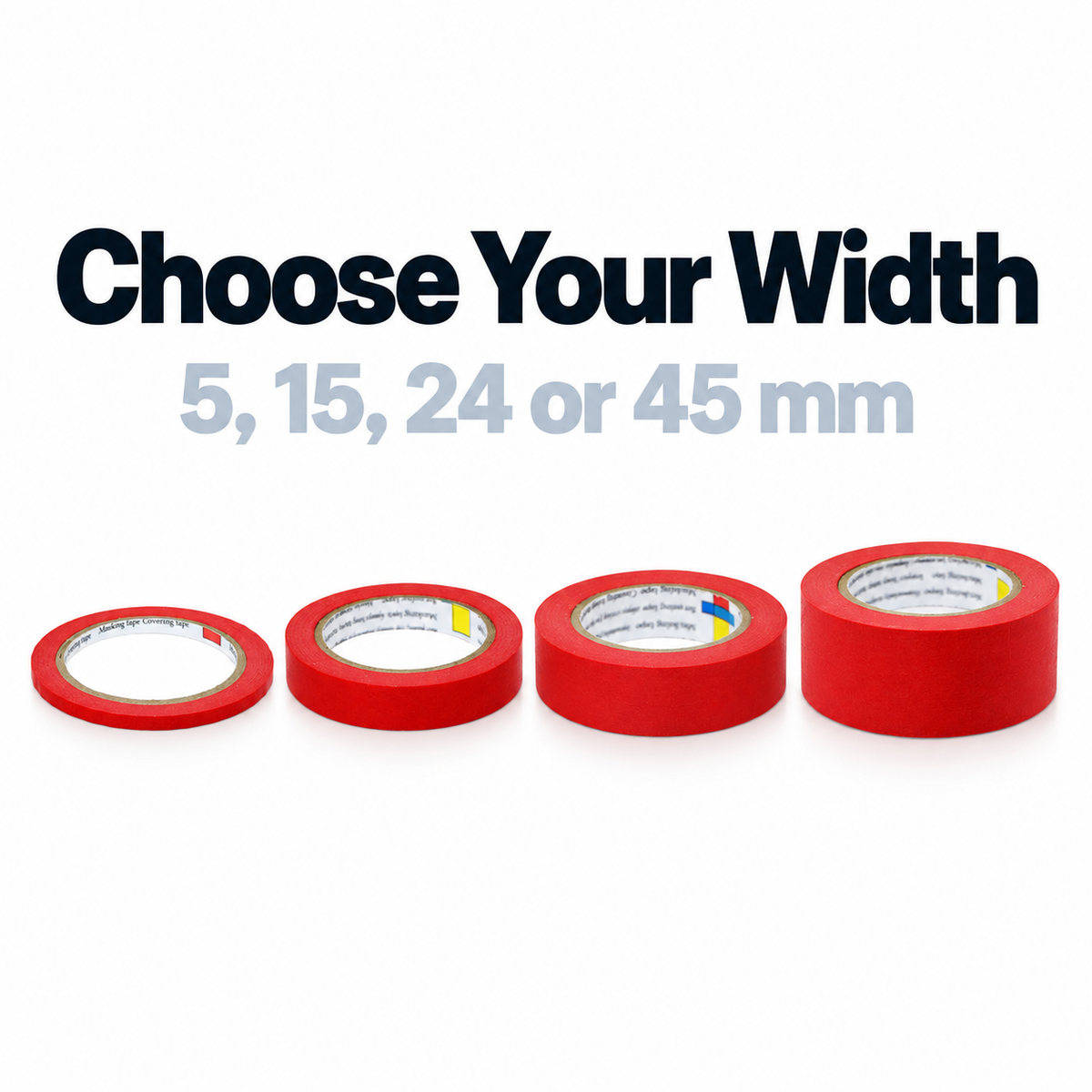 CarPro Red Low Tack Masking Tape - Protective Tape — Which width should I select?