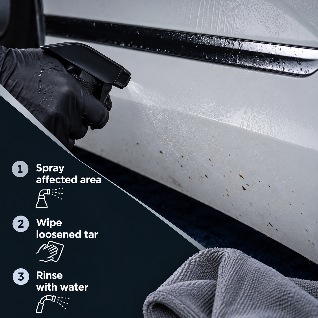 CarPro TarX Tar Remover Adhesive Remover - Degreasing Agent — How do I use it?