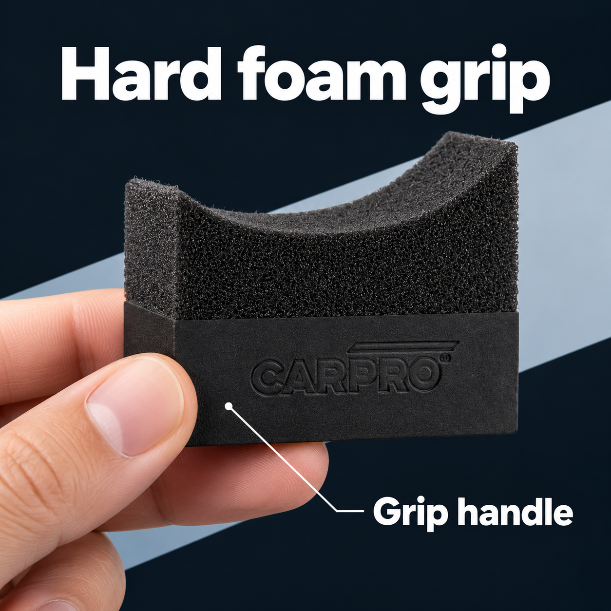 CarPro Tyre Sponge Curved - Dressing Applicator — Where do I hold it?