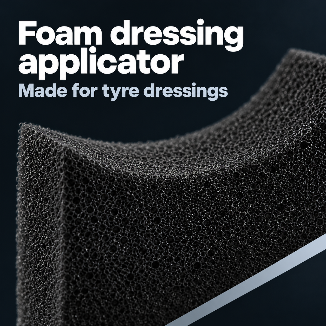 CarPro Tyre Sponge Curved - Dressing Applicator — What contacts the tyre?