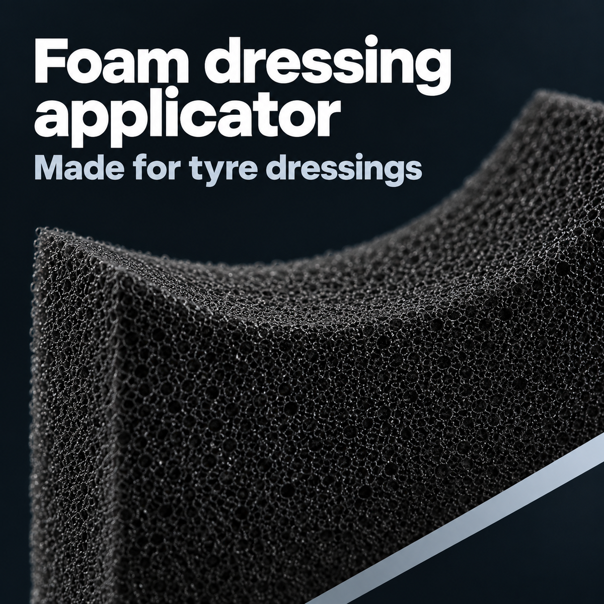 CarPro Tyre Sponge Curved - Dressing Applicator — What contacts the tyre?
