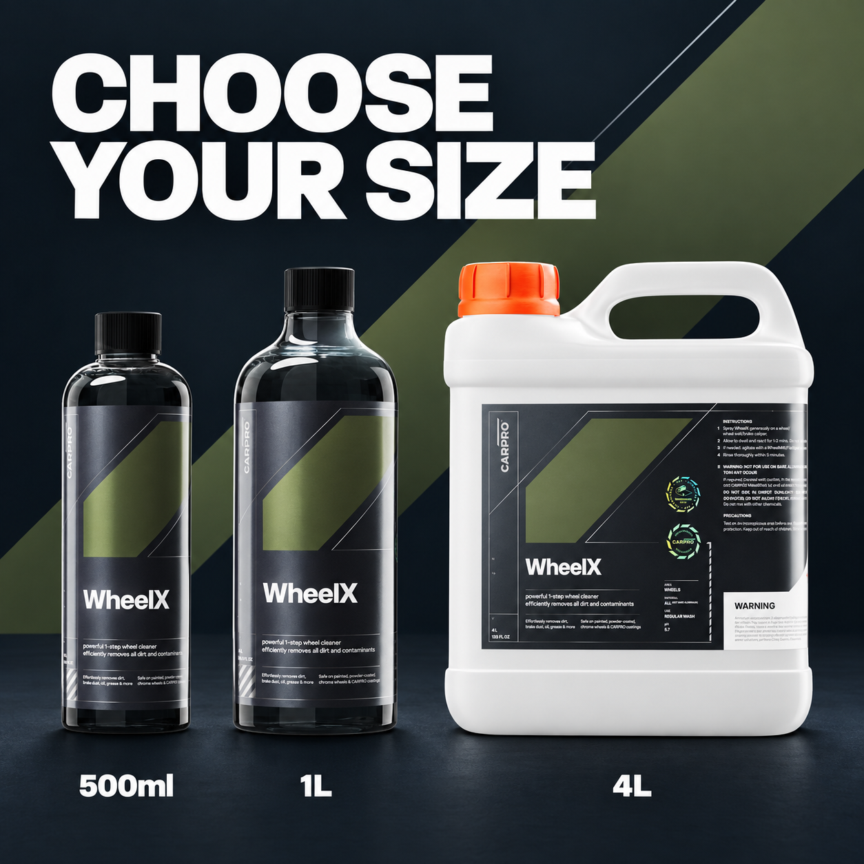CarPro WheelX Wheel Cleaner — Which size can I choose?