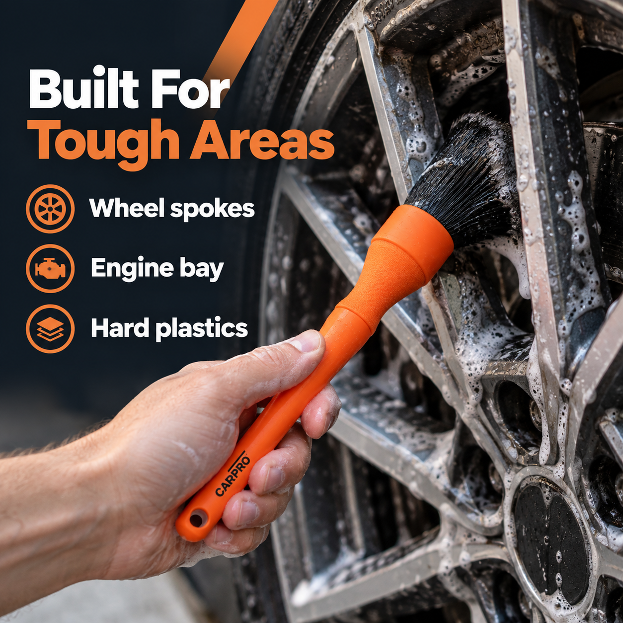 CarPro XL Detailing Brush - Nylon Fibre — Where can I use it?