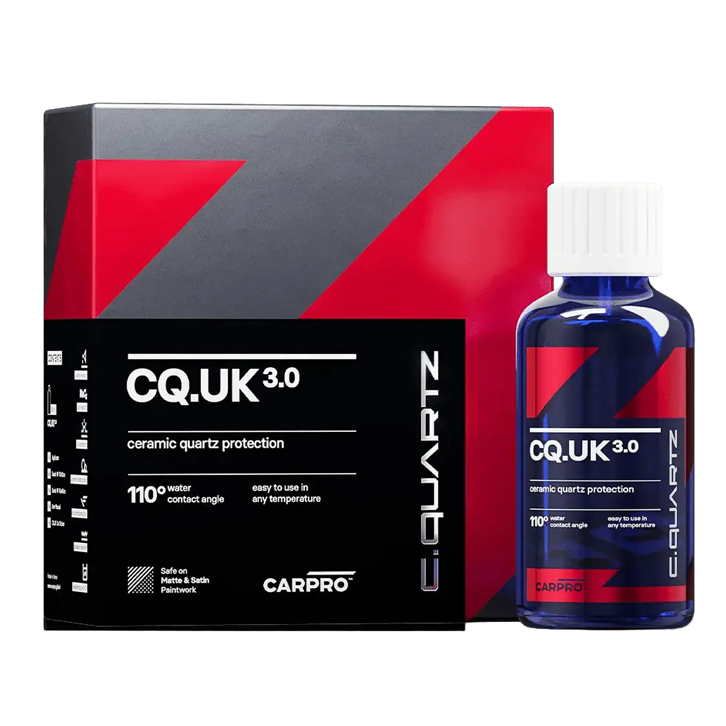 CarPro CQuartz CQUK 3.0 ceramic paint protection kit box with bottle