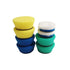 DAS-6 Nano 51mm (2") polishing pad kit — 8 pack of yellow, blue, green foam and white microfibre pads