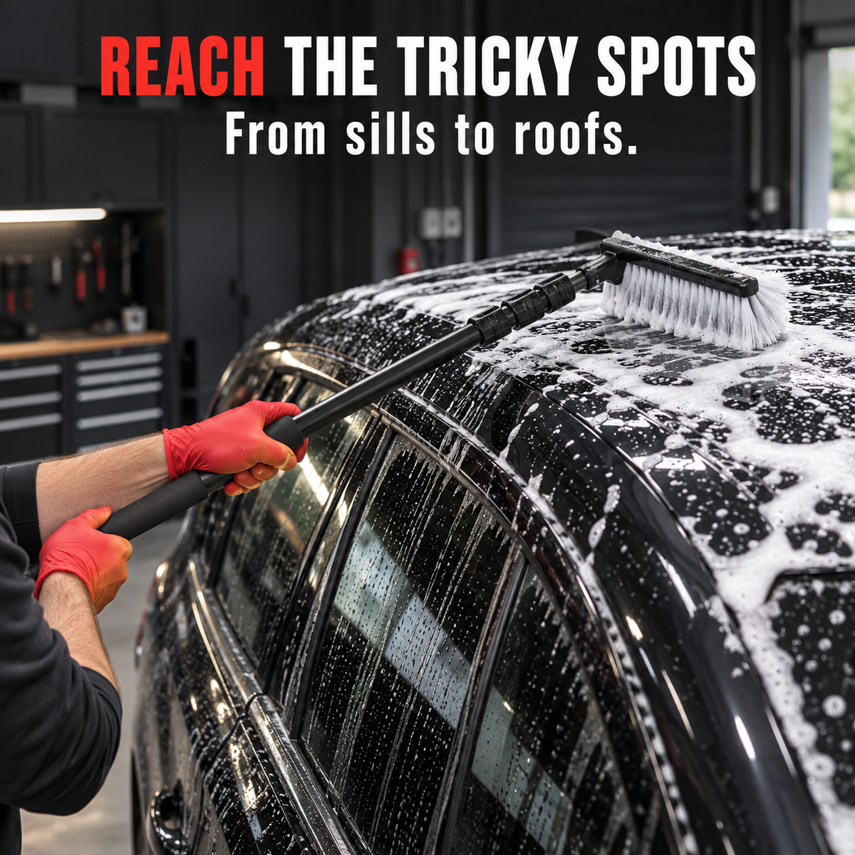 DIY Detail Perfectly Safe Wash Brush & Pole — Can it reach awkward areas?