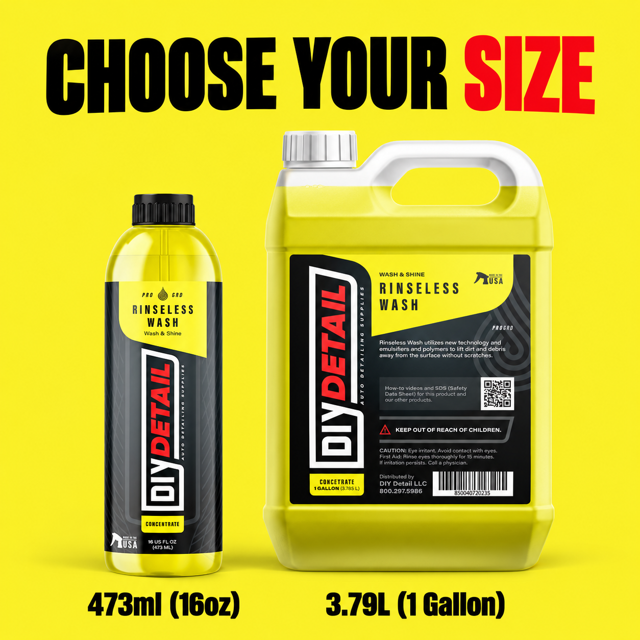 DIY Detail Rinseless Wash v2 — Which size can I choose?