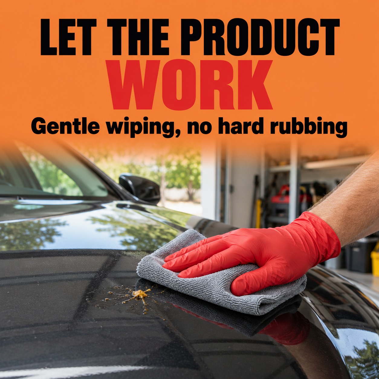 DIY Detail Tree Sap Remover — Does removal need hard rubbing?
